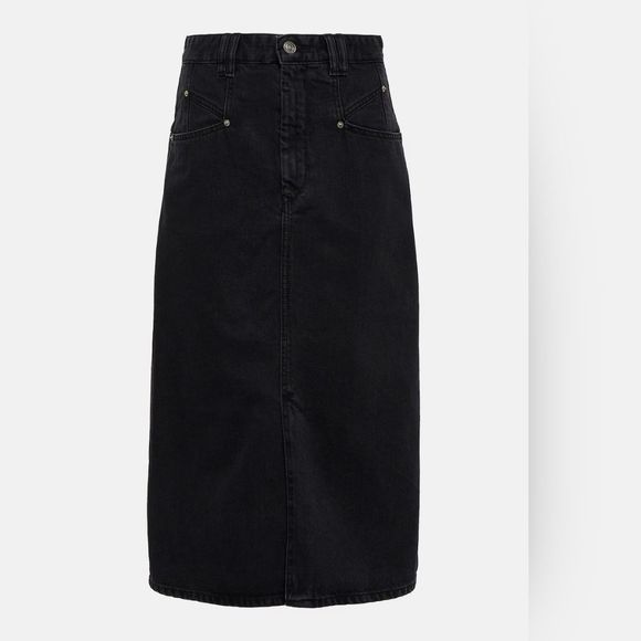 Isabel Marant Dipoma Denim Midi Skirt - Picture 2 of 8